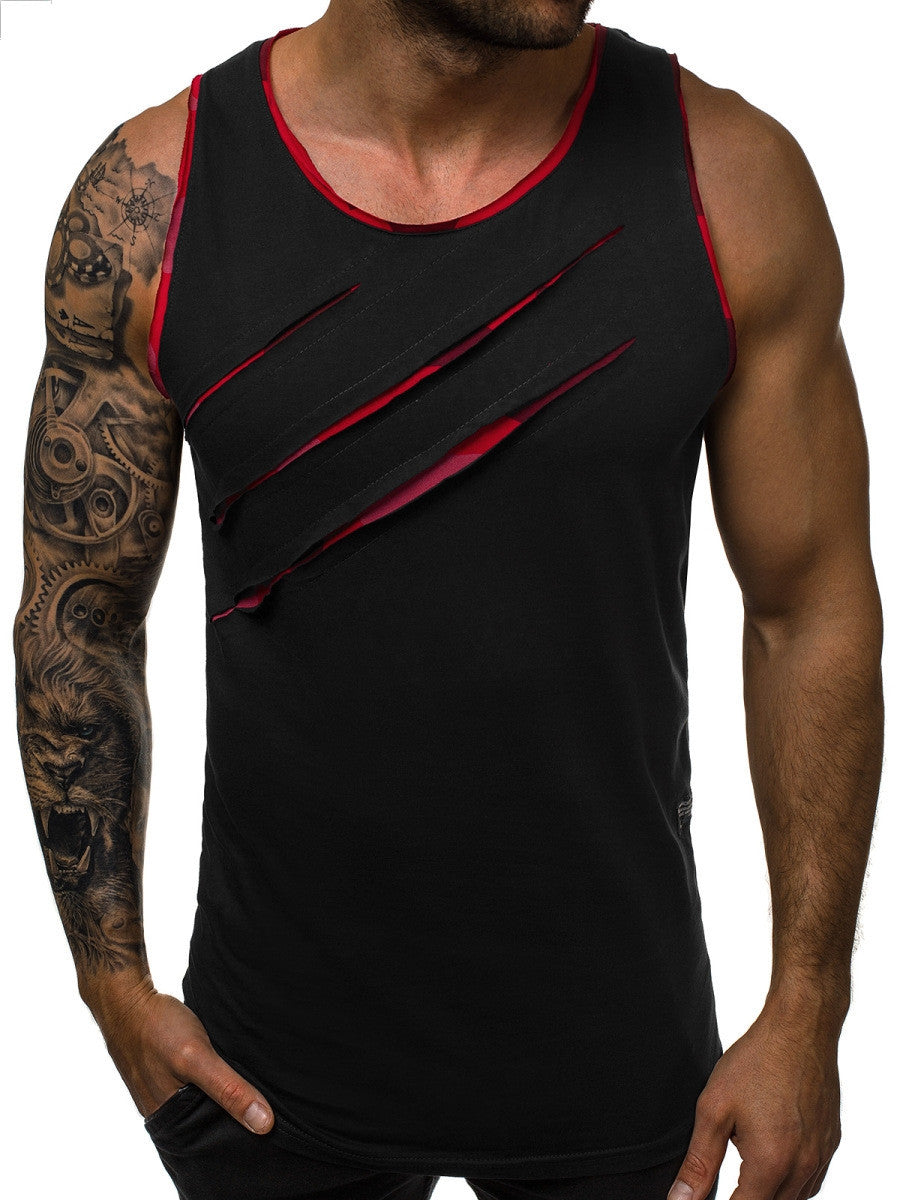 The Last Aztec, Summer Men's Sleeveless Vest Broken Copper Fitness Vest