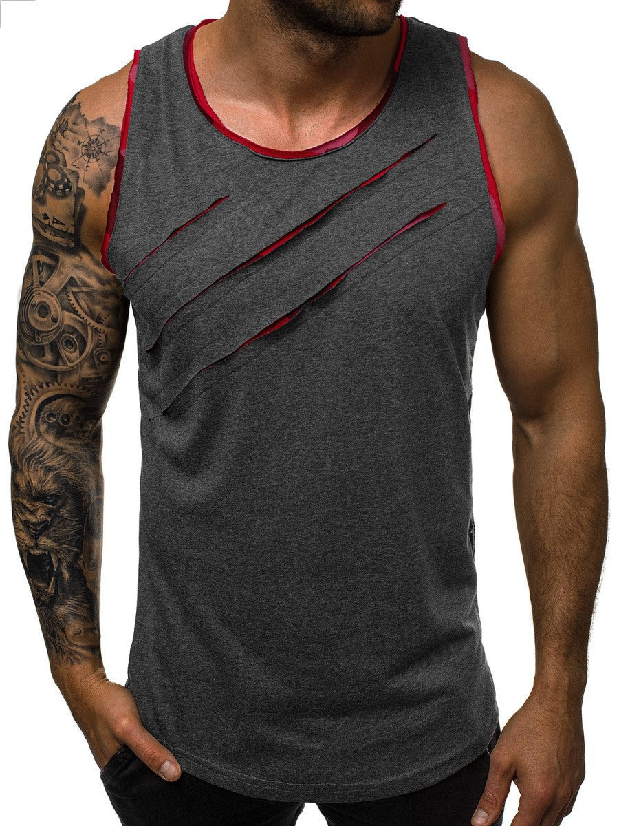 The Last Aztec, Summer Men's Sleeveless Vest Broken Copper Fitness Vest