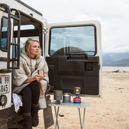 The Last Aztec, Portable Camping Quilt Warm Camping Sleeping Bag Travel Wearable Cloak