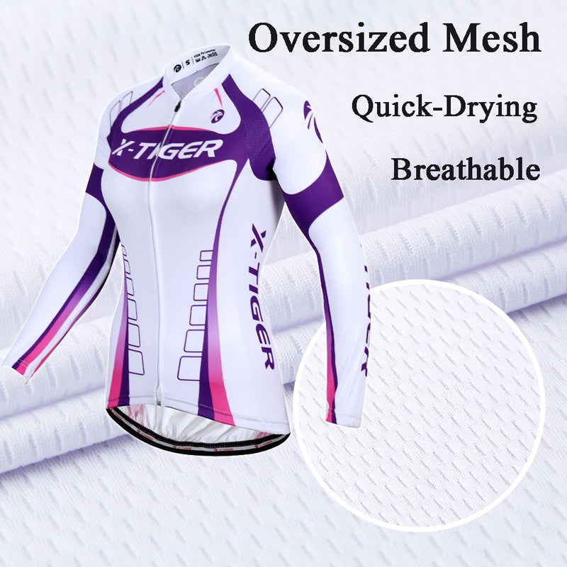 The Last Aztec, Get One Size Bigger Than Your Regular Size, Spring and autumn women's long-sleeved cycling jersey suit