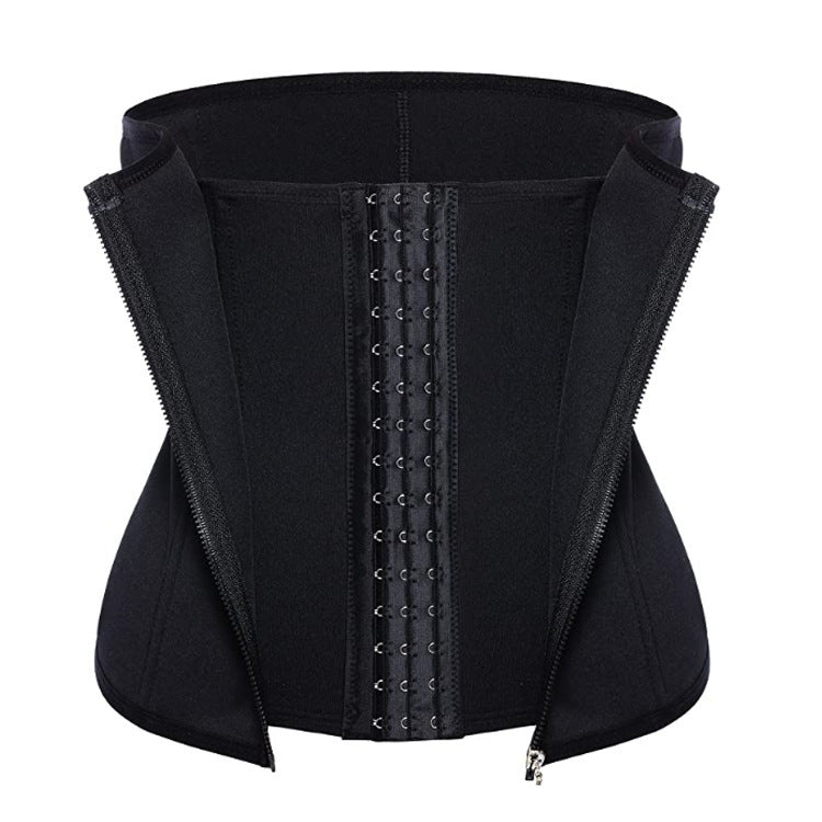 The Last Aztec, zipper three-breasted belt neoprene corset body burst SWEAT fitness postpartum body girdle