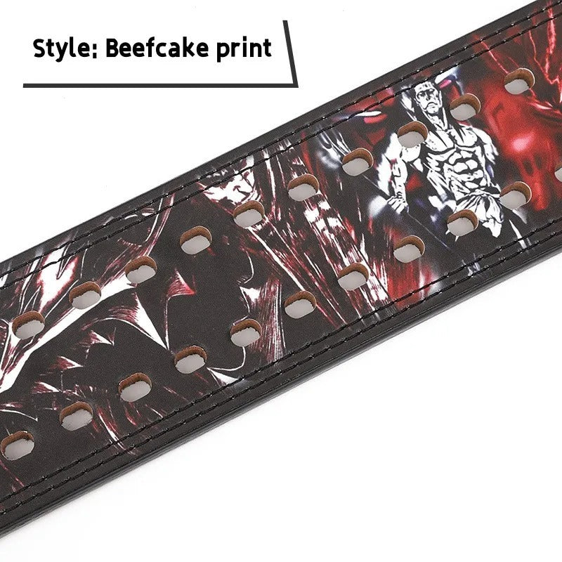 The Last Aztec, Fitness Bench Press Competition Training Squat Cowhide Belt Protective Gear