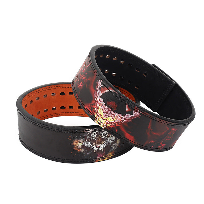 The Last Aztec, Fitness Bench Press Competition Training Squat Cowhide Belt Protective Gear