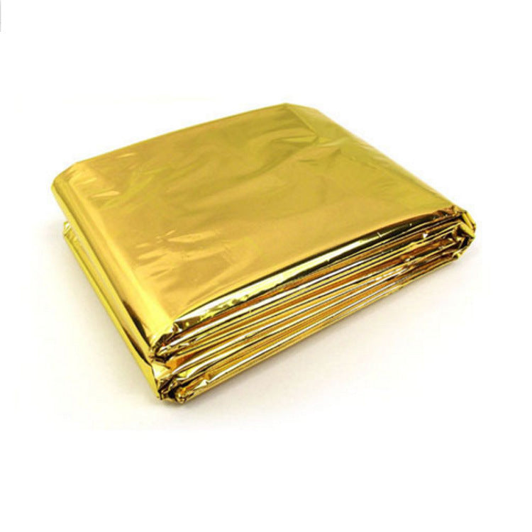 The Last Aztec, Human Body Hypothermia Lifesaving Emergency Blanket In Outdoor Field