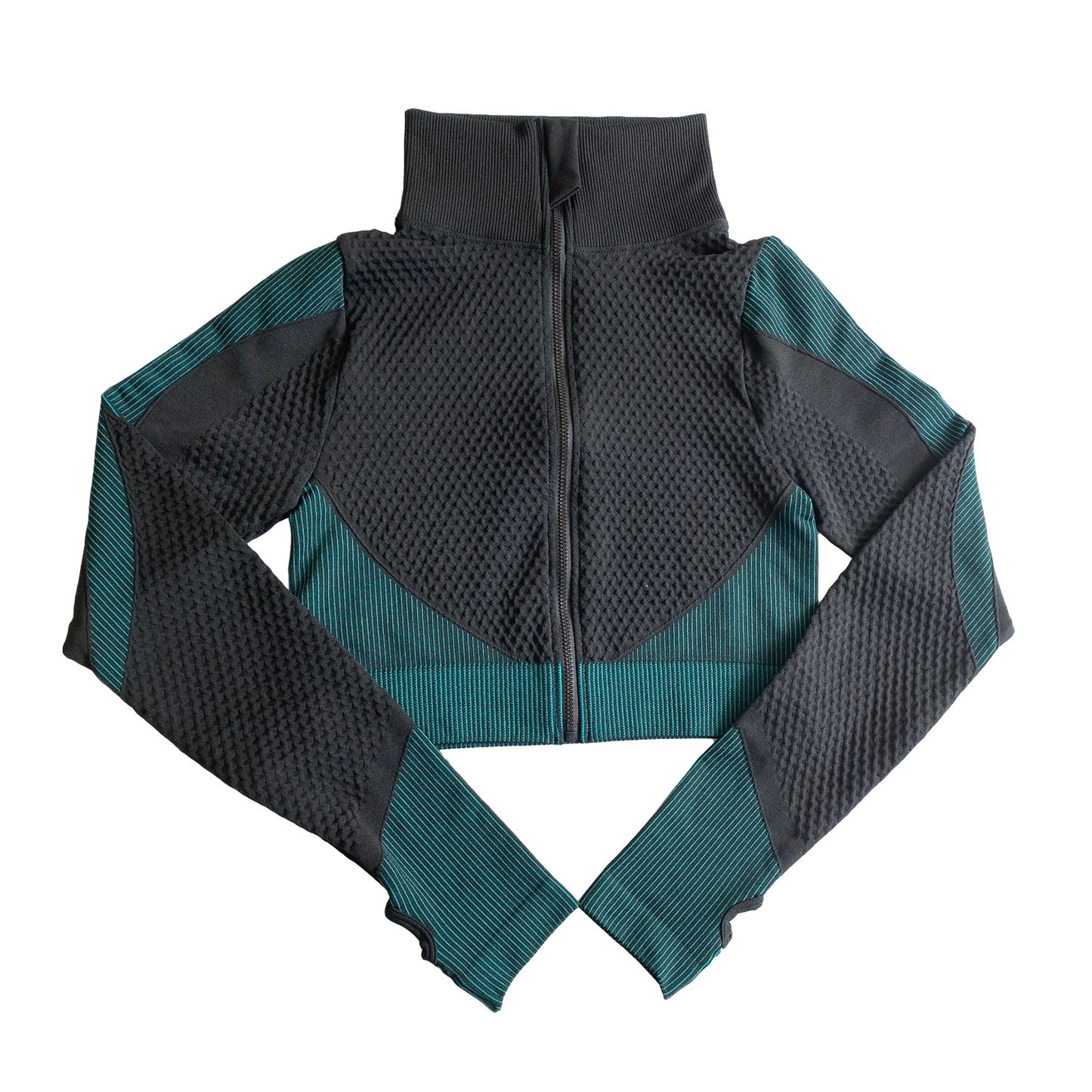 The Last Aztec, Shark Seamless Exercise Gym Wear Women's Long Sleeve Top