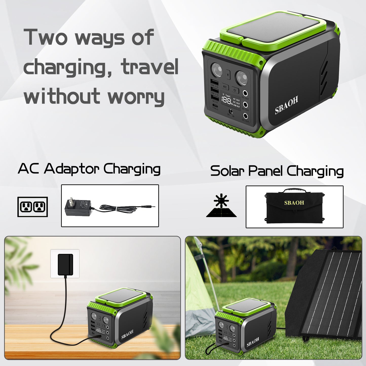 The Last Aztec, 110V Camping Power Station,148Wh 200 W Solar Generator,40000mAh Emergency Power Supply Home Battery Backup For Camping