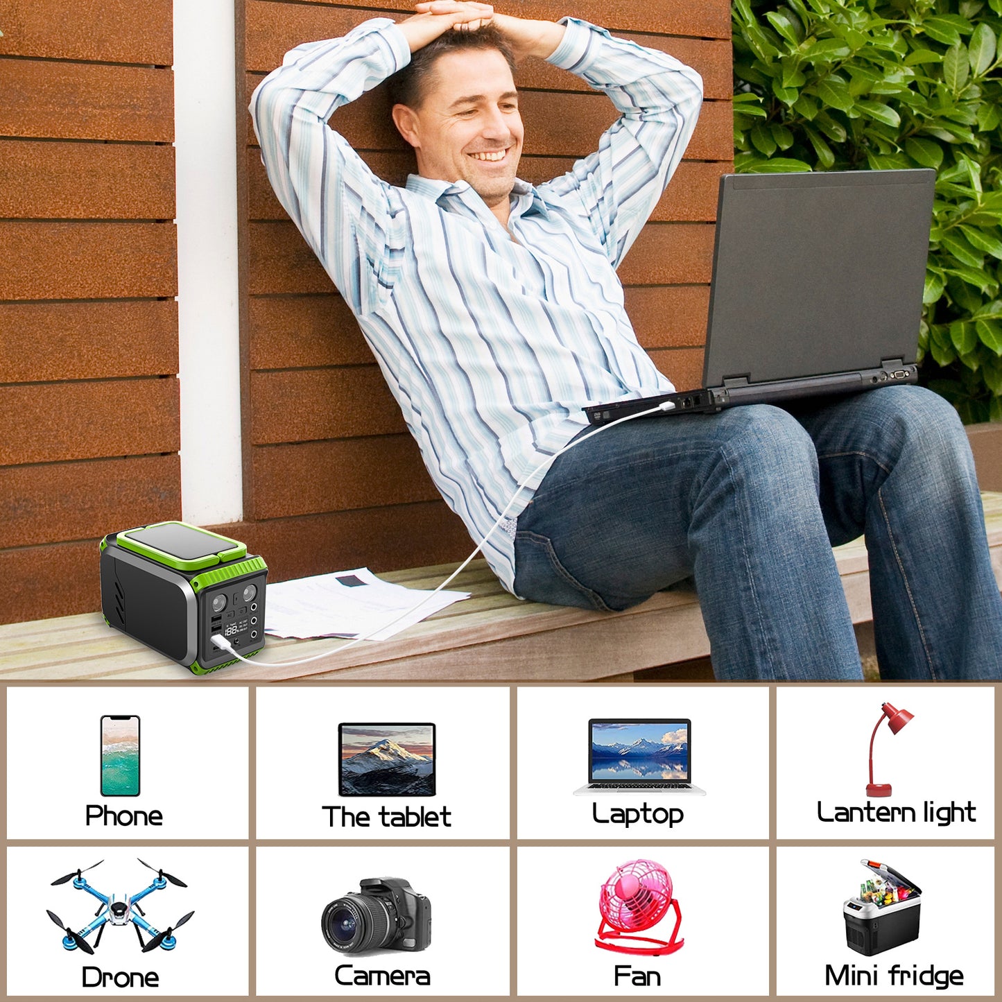 The Last Aztec, 110V Camping Power Station,148Wh 200 W Solar Generator,40000mAh Emergency Power Supply Home Battery Backup For Camping