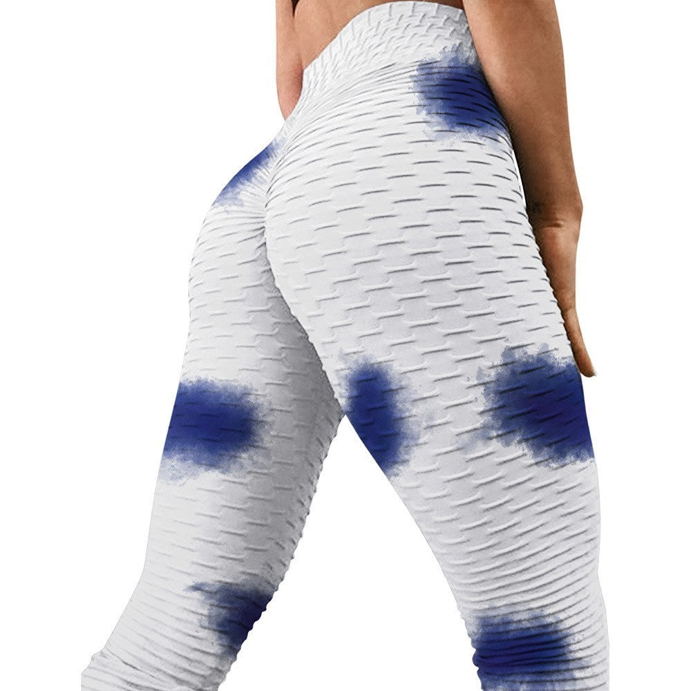 The Last Aztec, Get One Size Bigger Than Your Regular Size, High waist hip tight tie-dye track pants