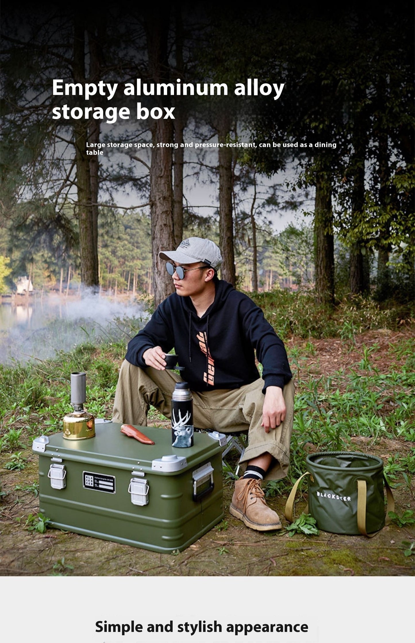 The Last Aztec, Outdoor Aluminum Alloy Storage Box Camping Metal Portable Vehicle-mounted Wild Camping Equipment