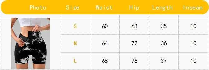 The Last Aztec, (Get One Size Bigger Than Your Regular Size), Tie Dye Button Everyday Wear Spring Summer Sports Shorts, High Waist Butt Lift Tie Dye Shorts, Women's Summer Yoga Wear Fitness Shorts Running Sports Fitness Yoga Shorts