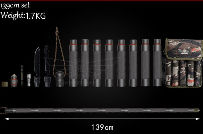 The Last Aztec, Outdoor Defense Tactical Stick Alpenstock Hiking Camping Equipment Multifunctional Walking Stick