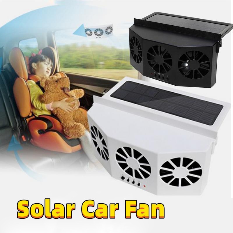 The Last Aztec, Can be good for Tent, Car Fan Solar Window Sun Powered Car Auto Air Vent Cool Cooling System Radiator Fan Cooling Fan Energy Saving Car Styling Cooler
