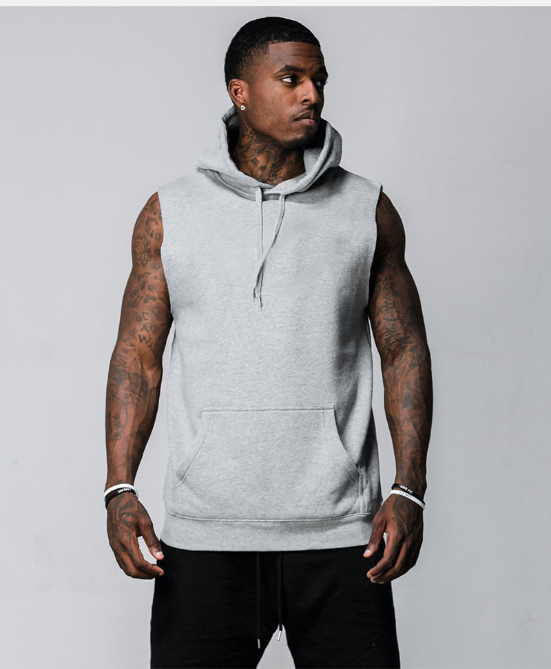 The Last Aztec, Sports hooded vest men's casual fitness vest