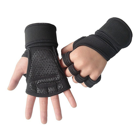 The Last Aztec, Fitness weightlifting anti-skid riding hard pull half finger gloves