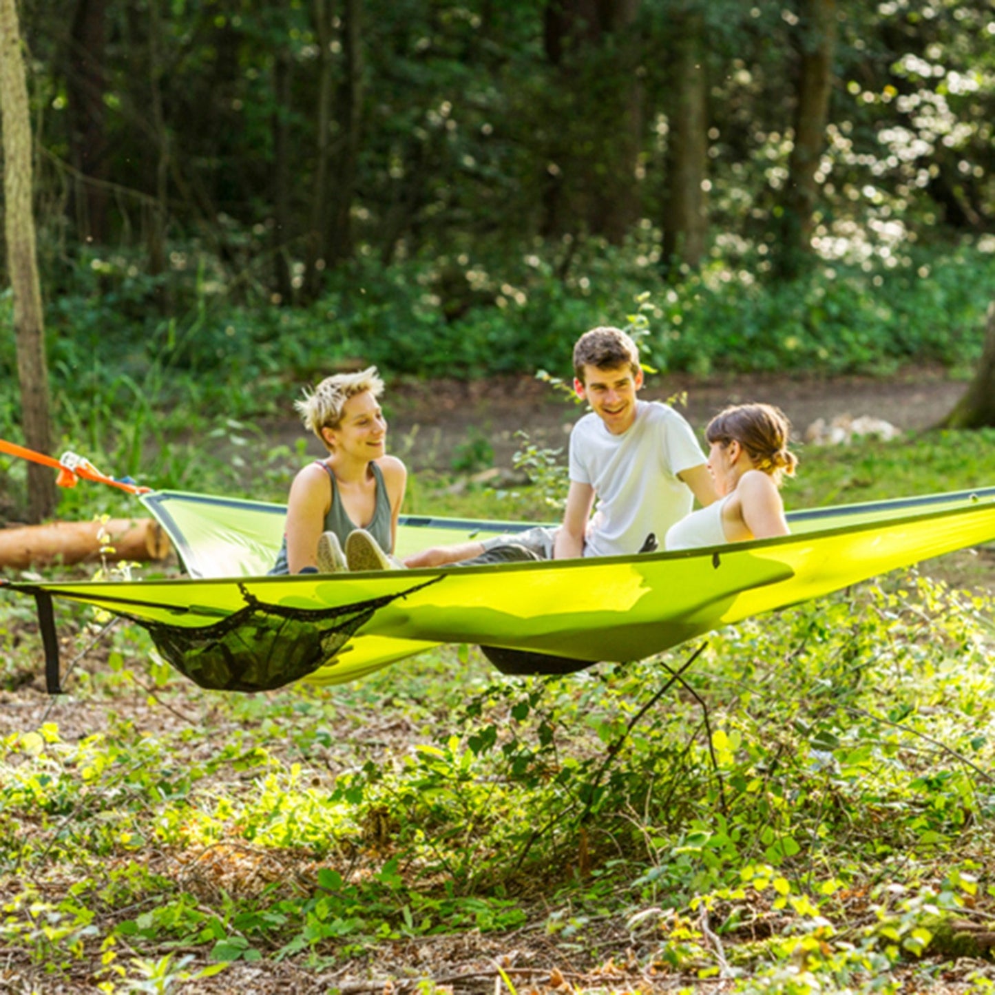 The Last Aztec, Multi-Person Hammock Three Point Design Portable Hammock Multi-functional Triangle Aerial Mat