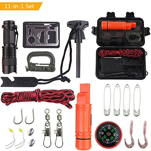 The Last Aztec, Outdoor Travel SOS Equipment Adventure Survival Tool Set Multifunction Field Survival First Aid Box Fishing Accessories