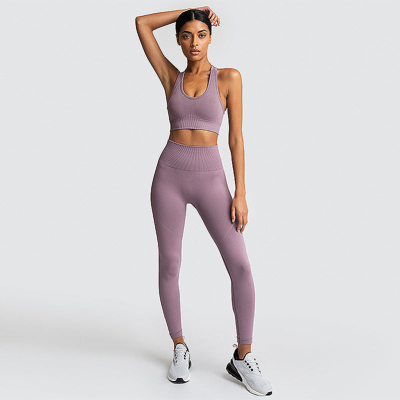 The Last Aztec, Get One Size Bigger Than Your Regular Size, Women's Seamless Knitted Hip Lifting Yoga Suit