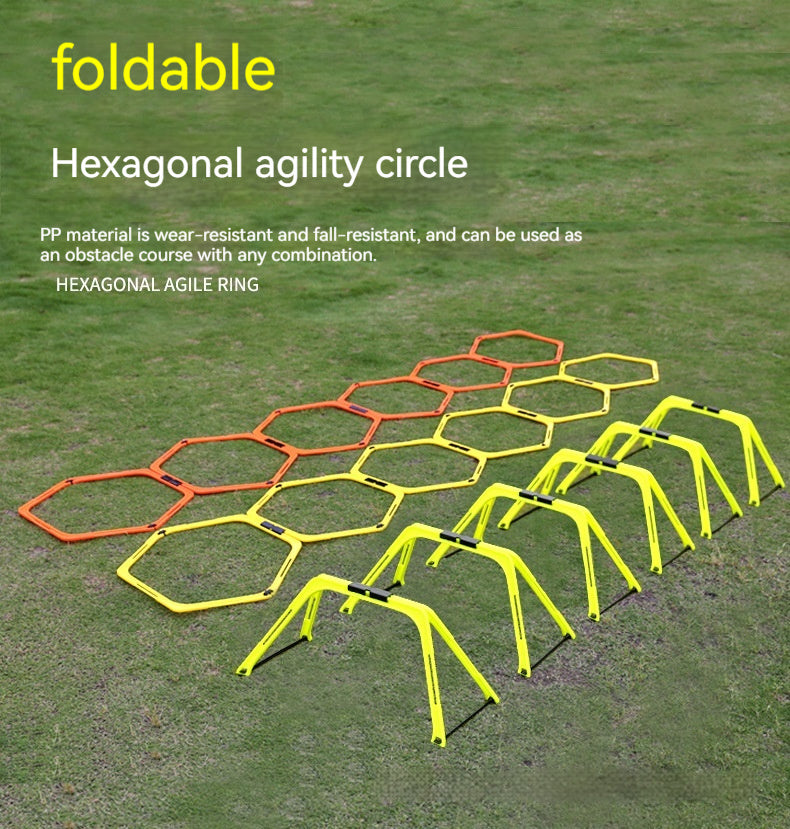 The last Aztec, Foldable Hexagon Football Agility Training Ring