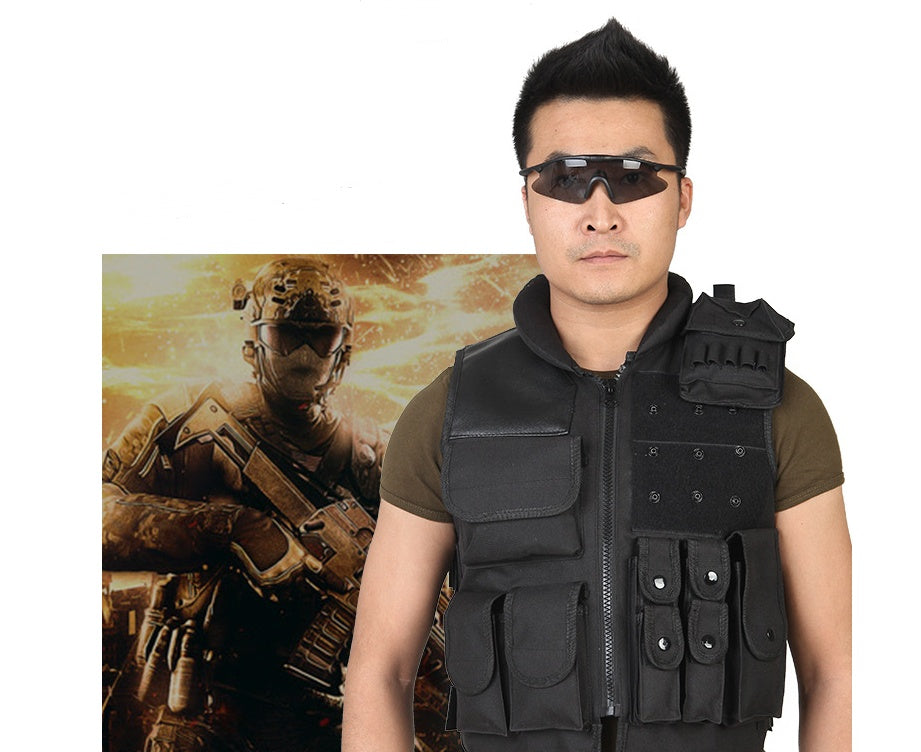 The Last Aztec, Tactical Vest Black Men's Military Hunting Vest