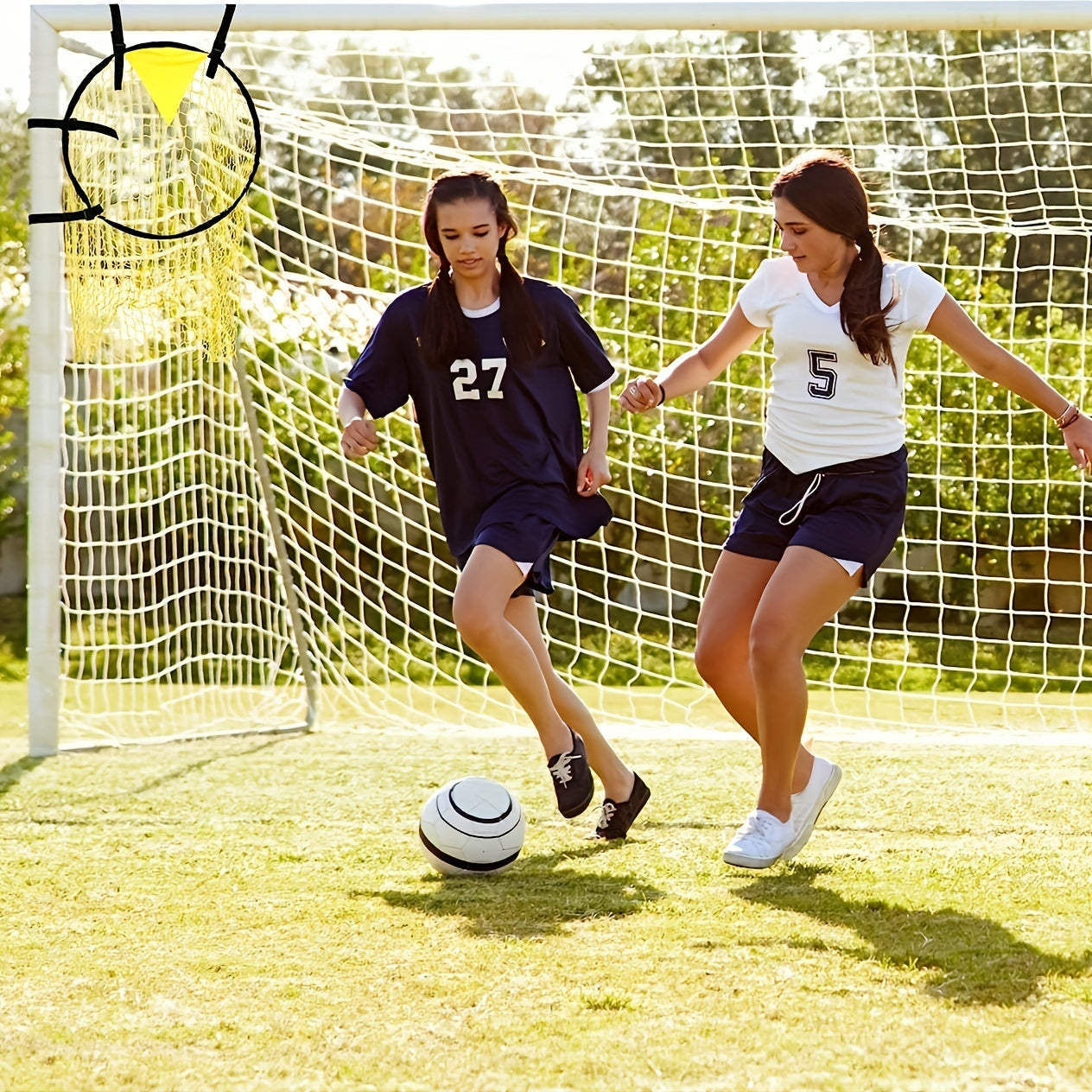 The Last Aztec, Soccer Training Goal Net Portable Sports Soccer Goal Practice Throwing Training Soccer Net