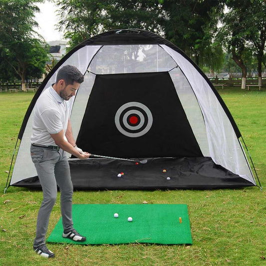 The Last Aztec, Golf Practice Net Tent Golf Hitting Cage Garden Grassland Practice Tent Golf Training Equipment Mesh Outdoor