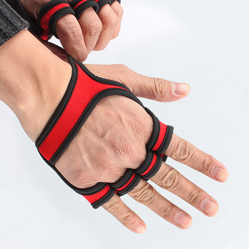 The Last Aztec, Fitness weightlifting anti-skid riding hard pull half finger gloves
