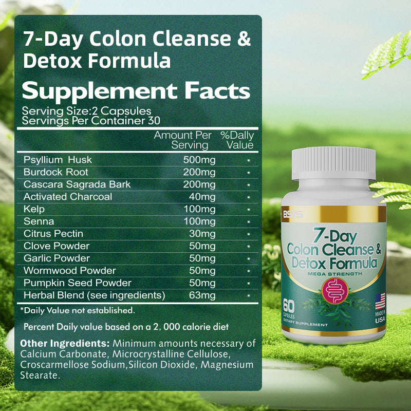 The Last Aztec, 7-Day Colon Cleanse & Detox Formula Capsules