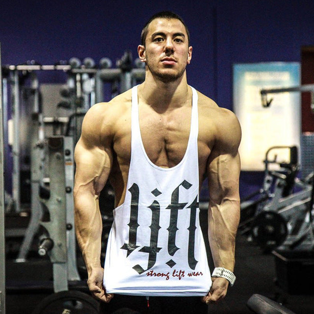 The Last Aztec, LIFT Men's Fitness Bodybuilding Cotton Camisole Sports Vest