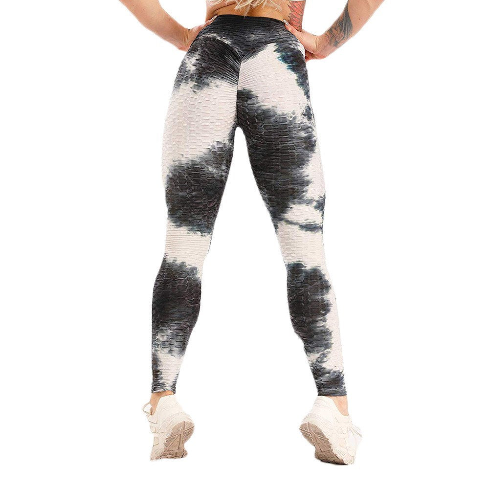 The Last Aztec, Get One Size Bigger Than Your Regular Size, High waist hip tight tie-dye track pants