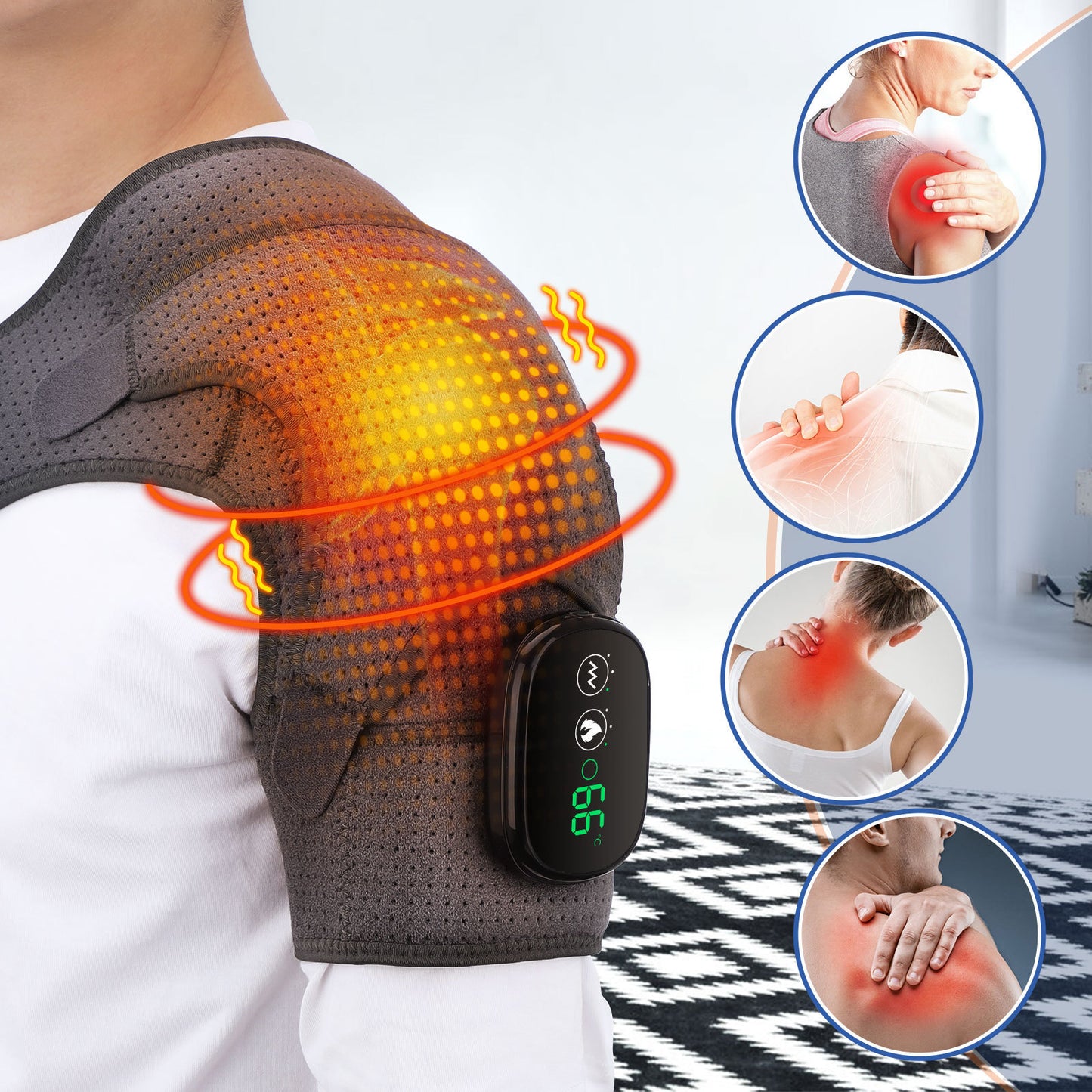The Last Aztec, USB Rechargeable Convenient Electric Heating Shoulder Pad