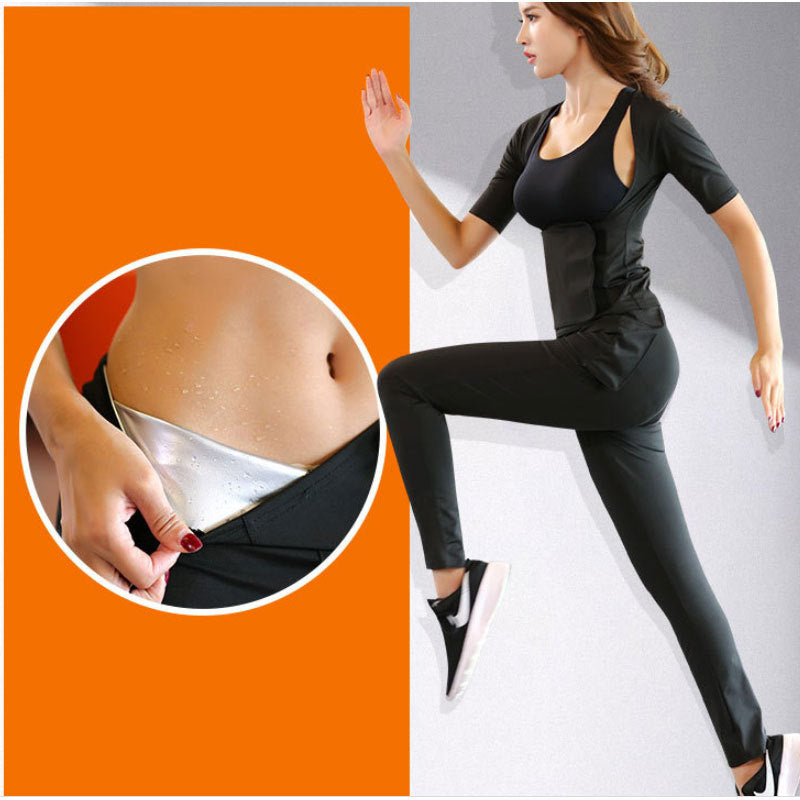 The Last Aztec, Get One Size Bigger Than Your Regular Size, Women's sweat suit abdomen vest