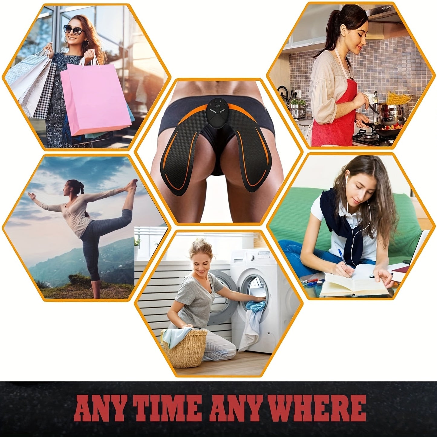 The Last Aztec, Hip Trainer, Buttock Lift Massage Device Smart Fitness Exercise Gear Home Office, Portable U-Shape Butt Lifting Workout Equipment Gifts For Women