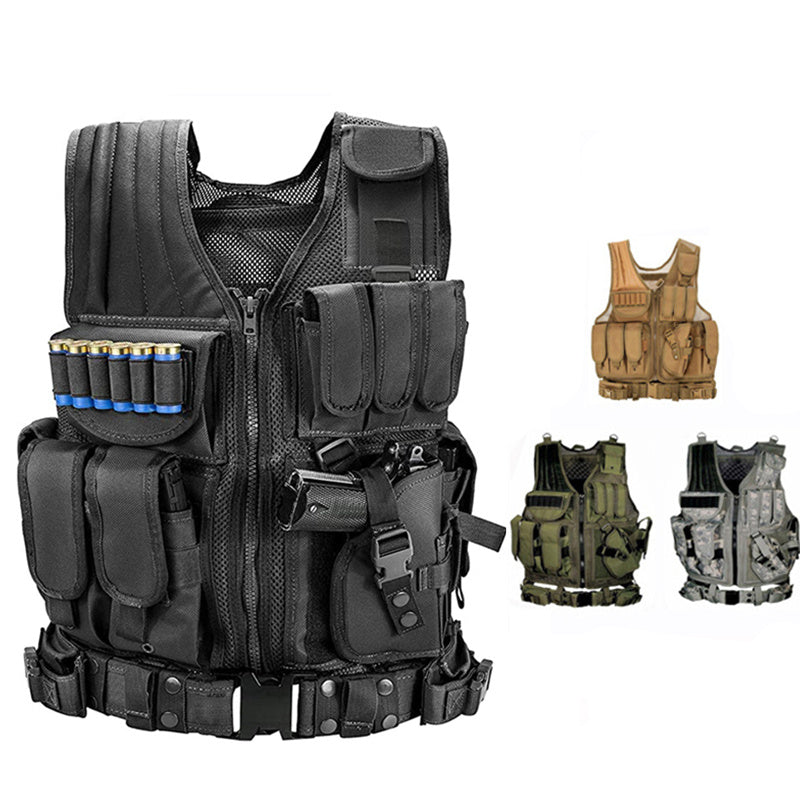 The Last Aztec, Tactical Vest Military Combat Army Armor Vests Molle Airsoft Plate Carrier Swat Vest Outdoor Hunting Fishing CS Training Vest
