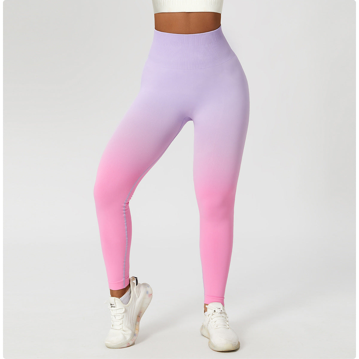 The Last Aztec, Get One Size Bigger Than Your Regular Size, Gradient Fitness High Waist Sportswear Tight Outdoor Pants