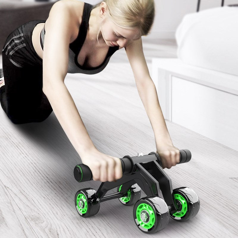 The Last Aztec, Four-wheeled Abdominal Roller Home Exercise Abdominal Muscle Fitness Equipment