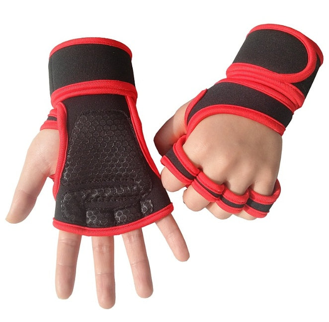 The Last Aztec, Fitness weightlifting anti-skid riding hard pull half finger gloves