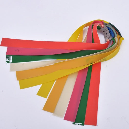 The Last Aztec, 10Pcs Slingshot Powerful Elastic Flat Rubber Band Practical Hunting Sports