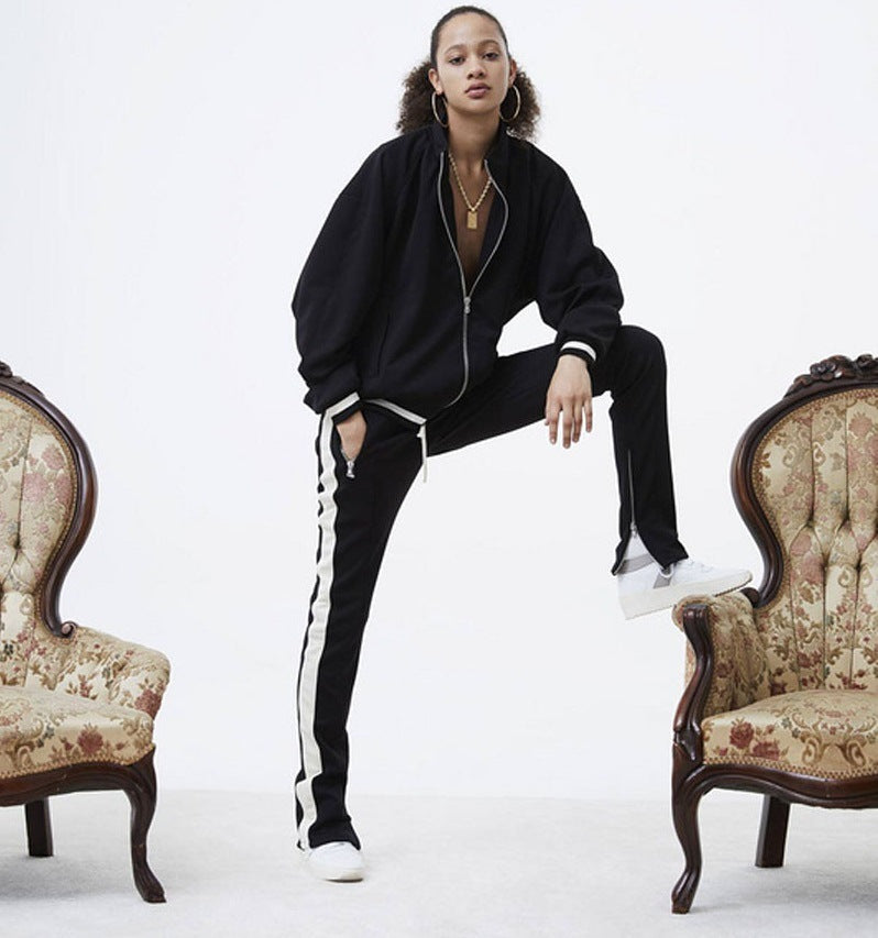 The Last Aztec, Get One Size Bigger Than Your Regular Size, FOG European high street school uniform pants TRACK PANTS side striped inside zipper Bibb GD men's pants