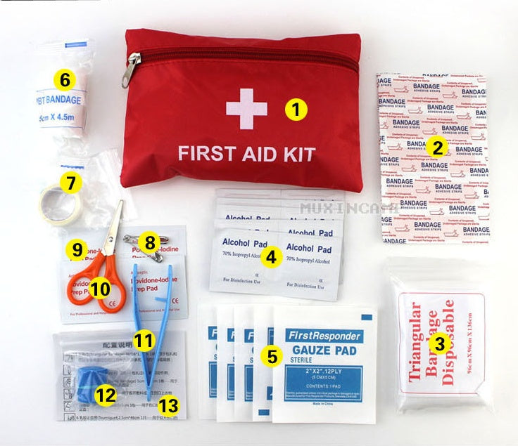 The Last Aztec, Outdoor first aid kit