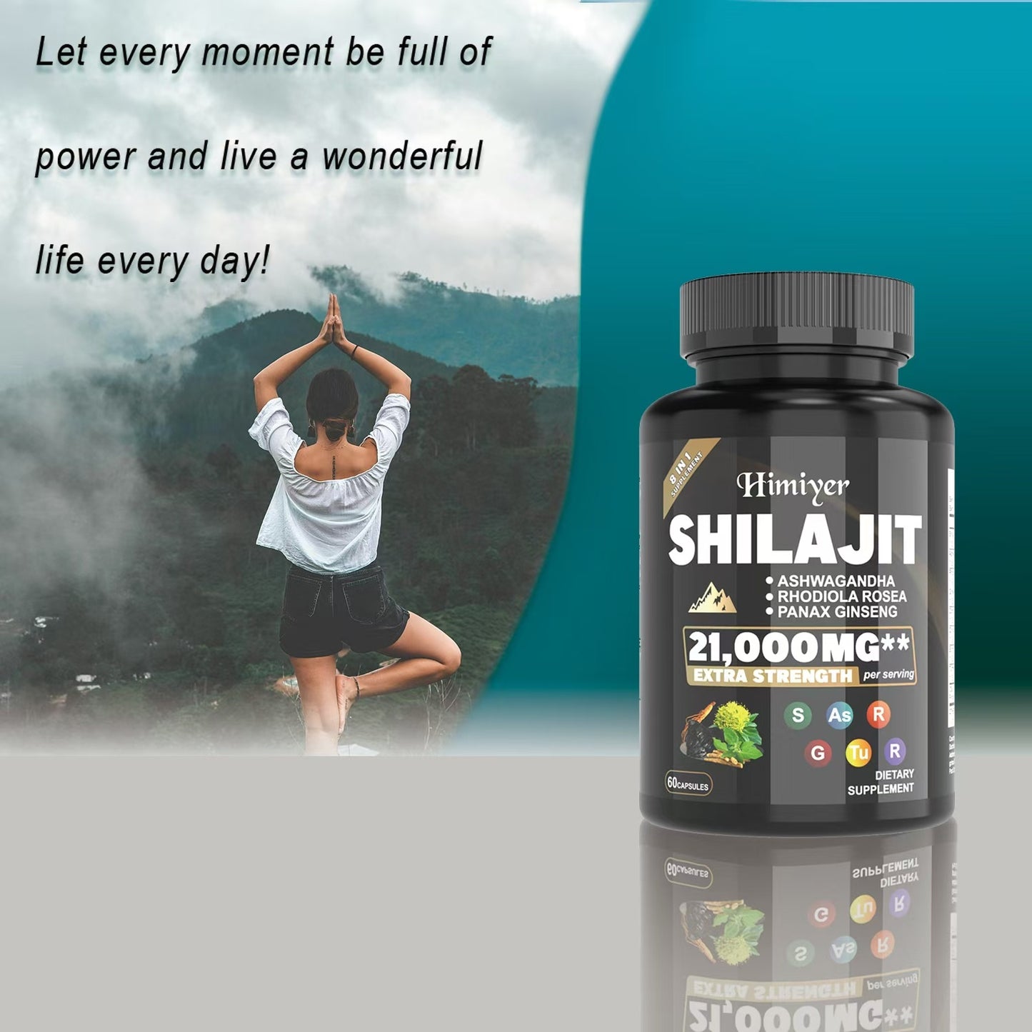 The Last Aztec, SHILAJIT ASHWAGANDHARHODIOLA ROSEAPANAX GINSENG21,000MG