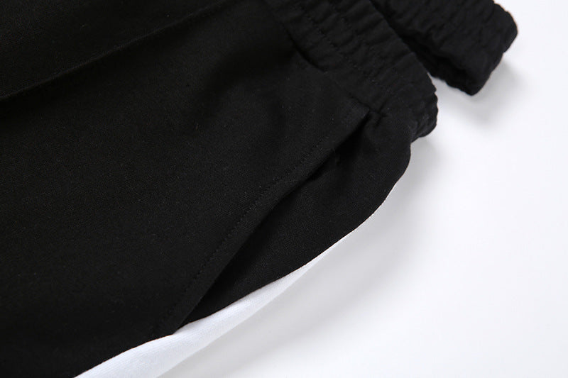 The Last Aztec, Get One Size Bigger Than Your Regular Size, Contrasting Color Loose Fashion Casual All-match Sports Trousers Women