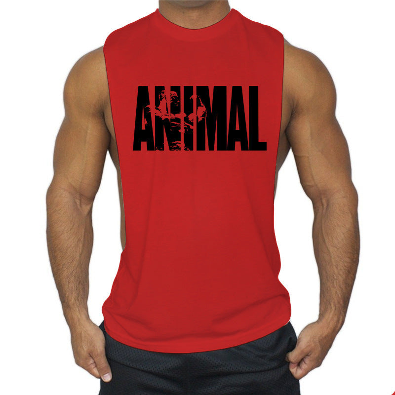 The Last Aztec, Men's Cotton Waistcoat With Wide-split Fitness And Bodybuilding Vest