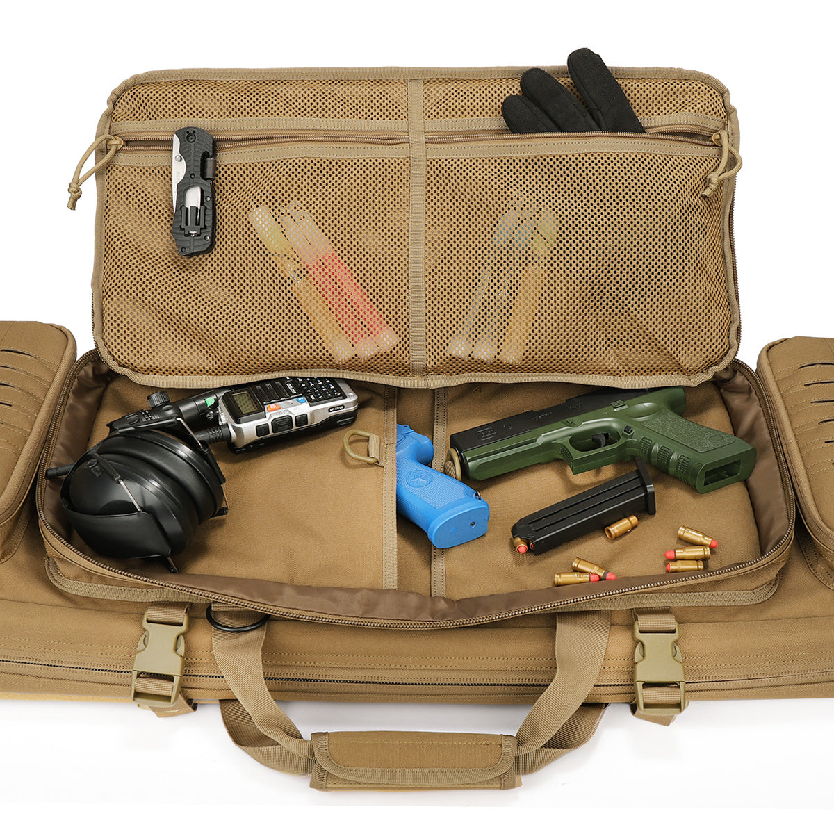 The Last Aztec, VOTAGOO Double Rifle Case Gun Bag, Safely Long-Barrel Firearm Transportation Cases  Locks, All-Weather Soft Tactical Range Bag Ackpack For Shotgun Spacious Heavy Duty