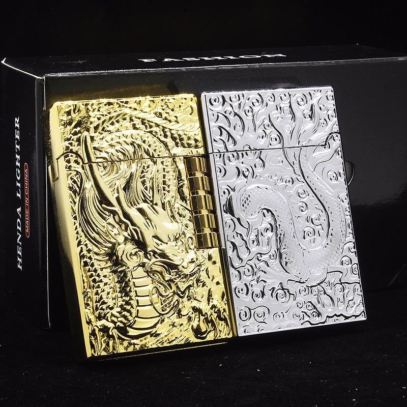 The Last Aztec, Embossed Chinese Dragon Gas Lighters