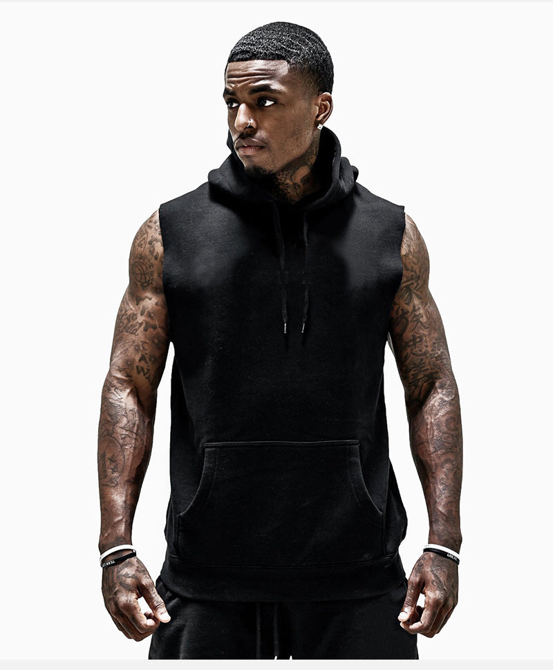 The Last Aztec, Sports hooded vest men's casual fitness vest