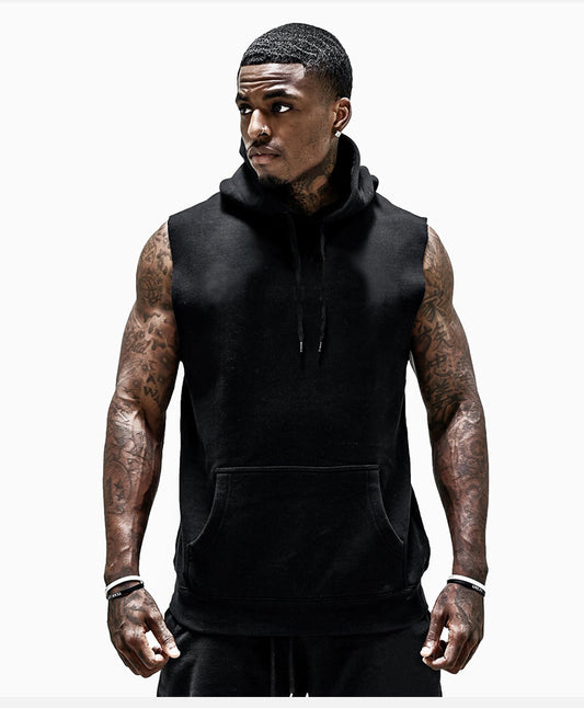The Last Aztec, Sports hooded vest men's casual fitness vest
