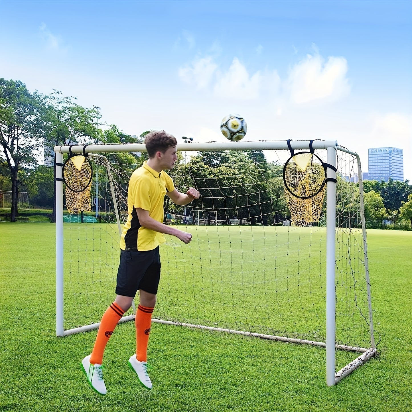 The Last Aztec, Soccer Training Goal Net Portable Sports Soccer Goal Practice Throwing Training Soccer Net