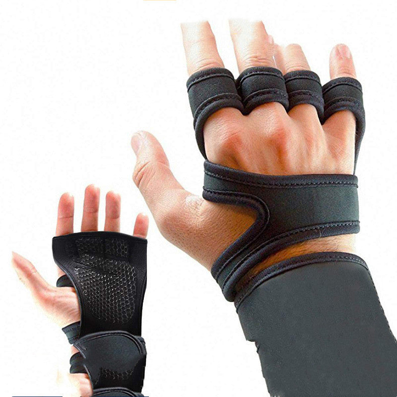 The Last Aztec, New Sports Half Finger Gloves Non-slip Silicone Palm Protection Fitness Equipment Gloves