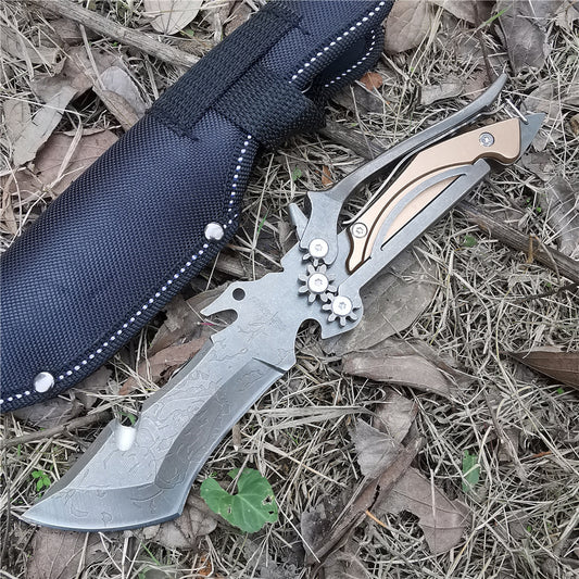 The Last Aztec, Mechanical Tools Knife Vehicle Camping Meat Cutting Straight Knife