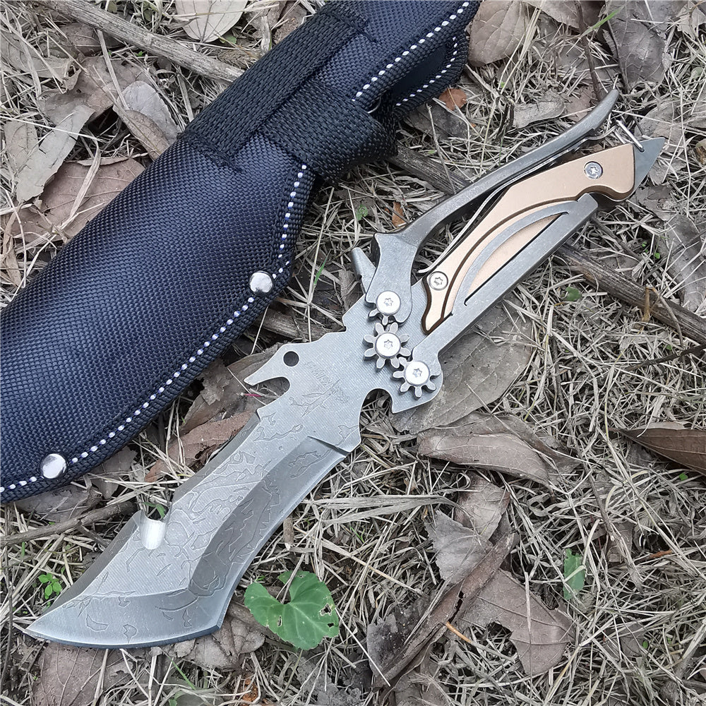 The Last Aztec, Mechanical Tools Knife Vehicle Camping Meat Cutting Straight Knife